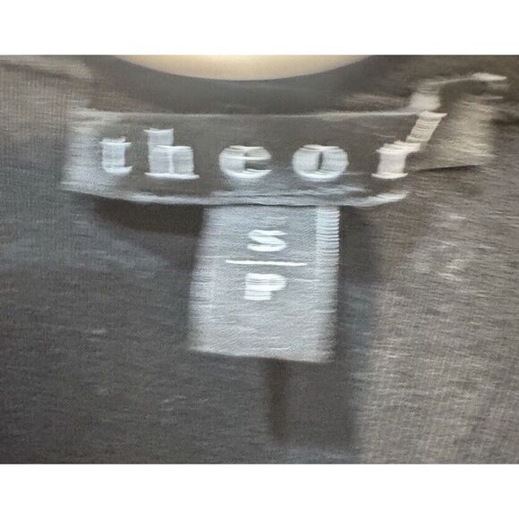 Theory Black Tiered Overlay Sleeveless Top Blouse Size S - Picture 3 of 3